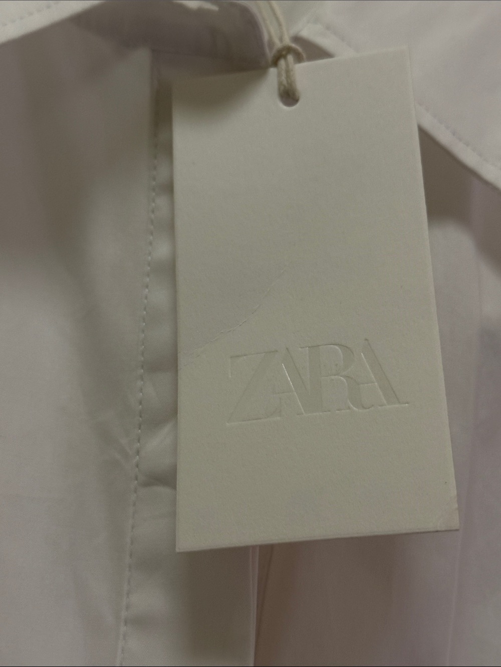 NWT Zara White Sleeveless Peplum Button-Front Top size M - Picture 2 of 5